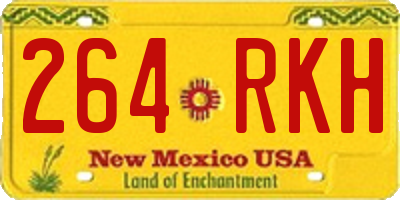 NM license plate 264RKH