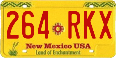 NM license plate 264RKX
