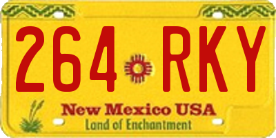 NM license plate 264RKY