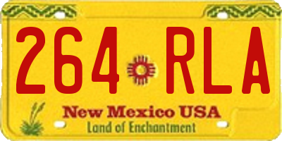 NM license plate 264RLA