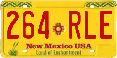 NM license plate 264RLE