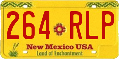 NM license plate 264RLP