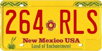 NM license plate 264RLS