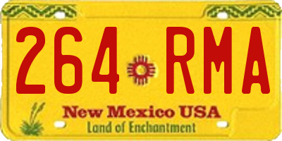 NM license plate 264RMA