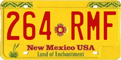 NM license plate 264RMF
