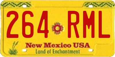 NM license plate 264RML