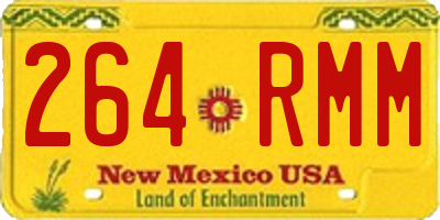 NM license plate 264RMM