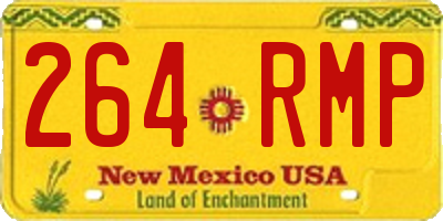 NM license plate 264RMP