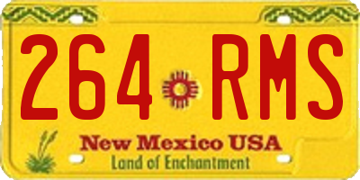 NM license plate 264RMS