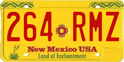 NM license plate 264RMZ