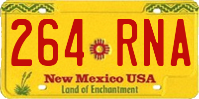 NM license plate 264RNA
