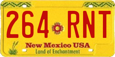 NM license plate 264RNT