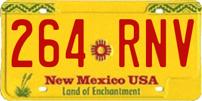 NM license plate 264RNV