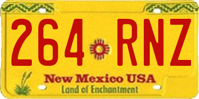 NM license plate 264RNZ