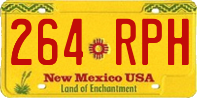 NM license plate 264RPH
