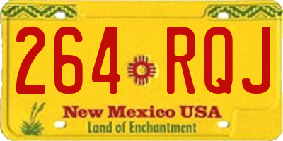 NM license plate 264RQJ
