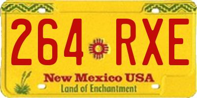 NM license plate 264RXE