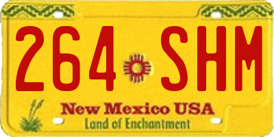 NM license plate 264SHM