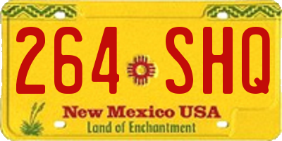 NM license plate 264SHQ