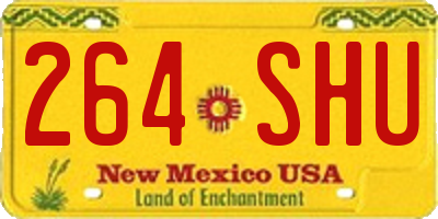 NM license plate 264SHU