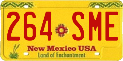 NM license plate 264SME