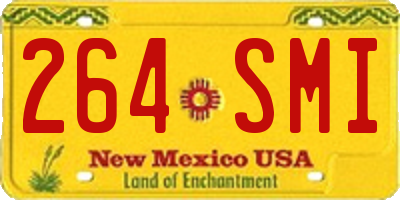 NM license plate 264SMI