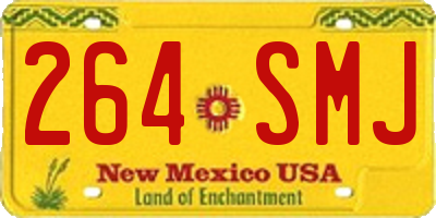 NM license plate 264SMJ