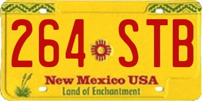 NM license plate 264STB