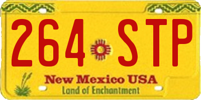 NM license plate 264STP