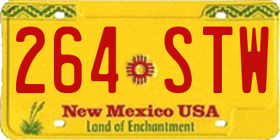 NM license plate 264STW