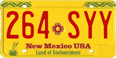 NM license plate 264SYY