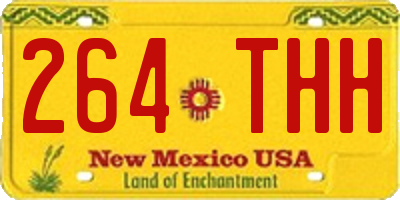 NM license plate 264THH