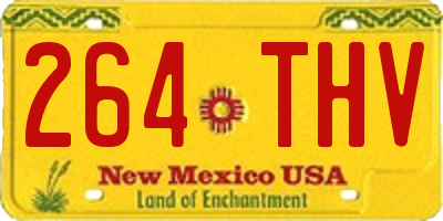 NM license plate 264THV