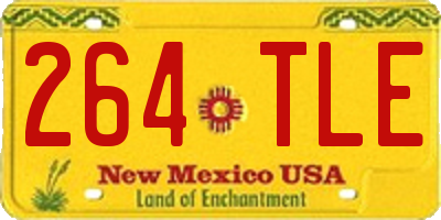 NM license plate 264TLE