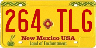 NM license plate 264TLG
