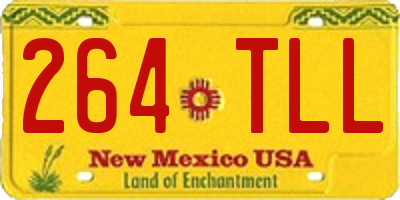 NM license plate 264TLL