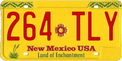 NM license plate 264TLY