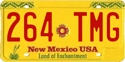 NM license plate 264TMG