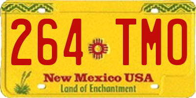 NM license plate 264TMO