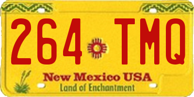 NM license plate 264TMQ