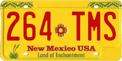 NM license plate 264TMS