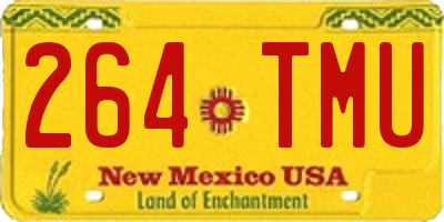 NM license plate 264TMU