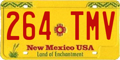 NM license plate 264TMV
