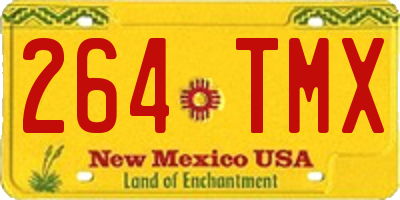 NM license plate 264TMX