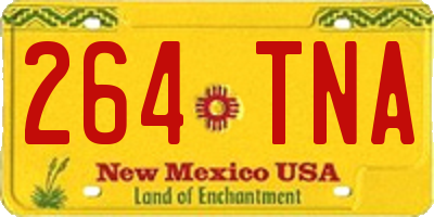 NM license plate 264TNA
