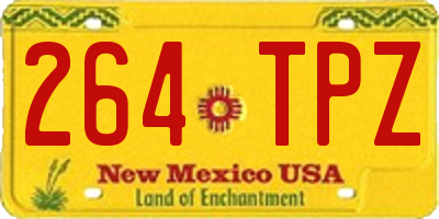 NM license plate 264TPZ