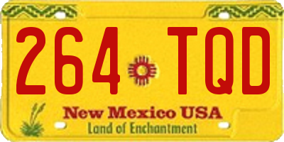 NM license plate 264TQD