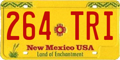 NM license plate 264TRI