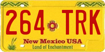 NM license plate 264TRK
