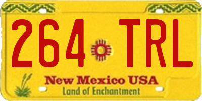 NM license plate 264TRL